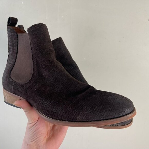 STEVE MADDEN Men's PATERSON BROWN SUEDE BOOTS Western Shoes 11 M Chelsea - Picture 4 of 12